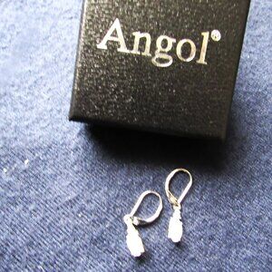 Earrings with Pearl and Diamond Silver .925
